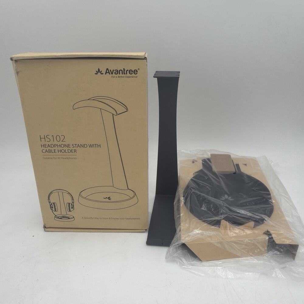 Avantree HS102 - Metal Headphone Stand with Cable Holder Sturdy metal